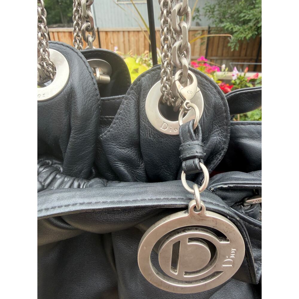 Dior La Trente Black Lambskin Leather With pink interior EUC - Picture 4 of 15